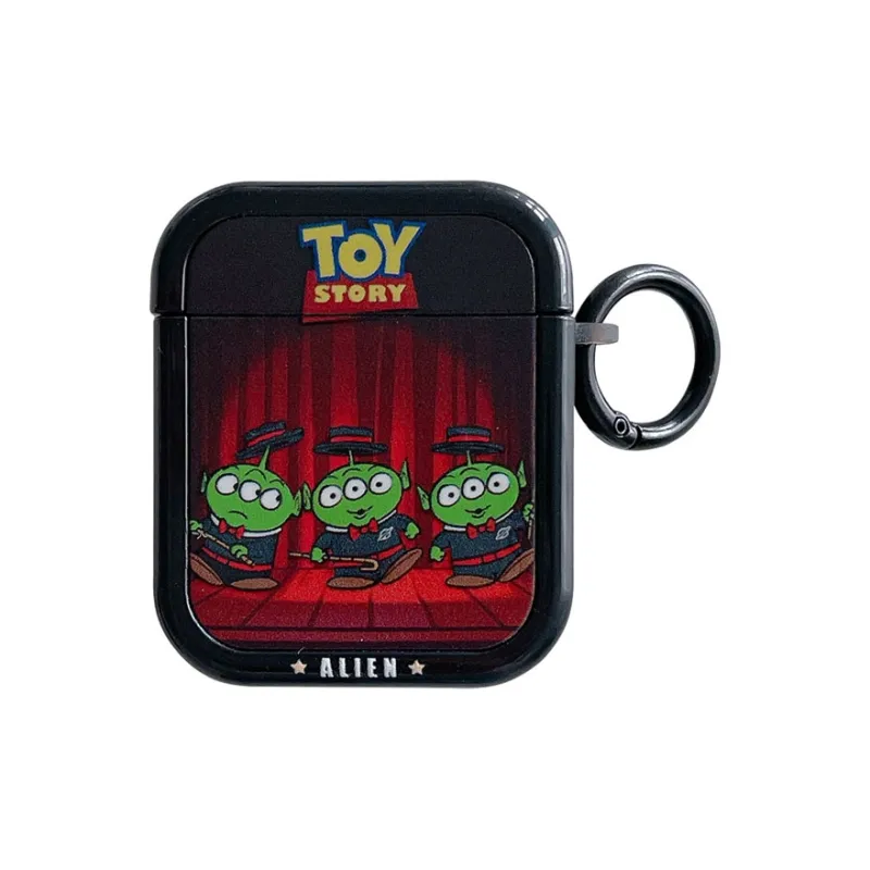 Kona Chun Compatibility With AirPods 1/2/3 TPU Cartoon Magician Alien High Value Fully Enclosed Headphone Cases-2