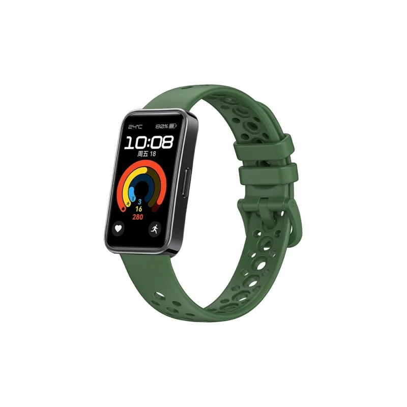 FZRT Watch Band Huawei Compatibility Official Solid Color Skin Friendly Mesh Silicone Strap Silicone Material-10