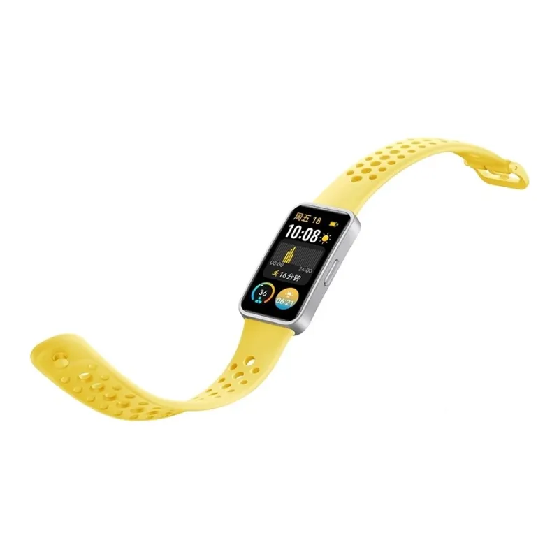 FZRT Watch Band Huawei Compatibility Official Solid Color Skin Friendly Mesh Silicone Strap Silicone Material-1