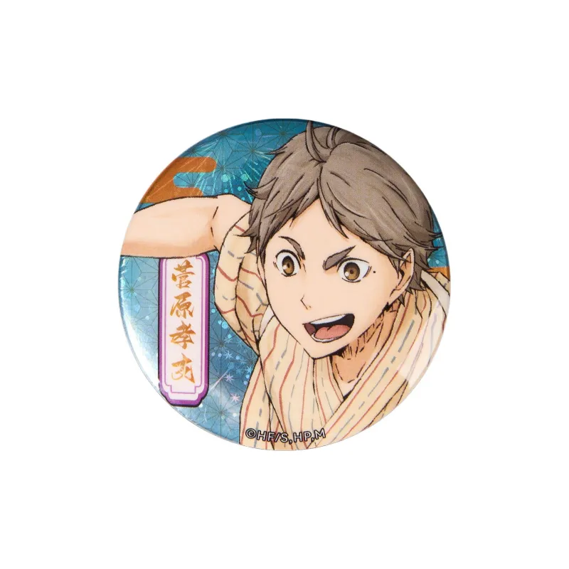 BOOM COMIC Shoyo Hinata Haikyuu!! Yukata Collection Badge Tobio Kageyama Kei Tsukishima Badges-8