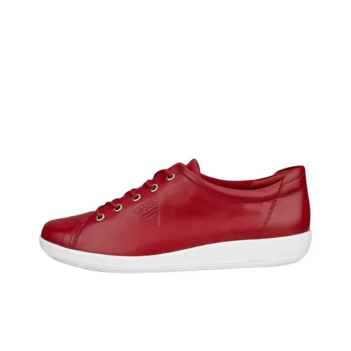 Ecco Soft 2 Low-Top Casual Shoes Women's Red