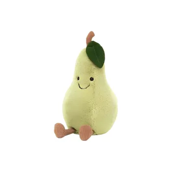 JELLYCAT Fun Food Collection Fruit Interesting Pear Dolls Plush Doll 20cm Height In Sitting Posture