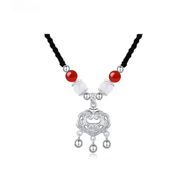 MOVER S999 Fine Silver Necklaces Women's-3