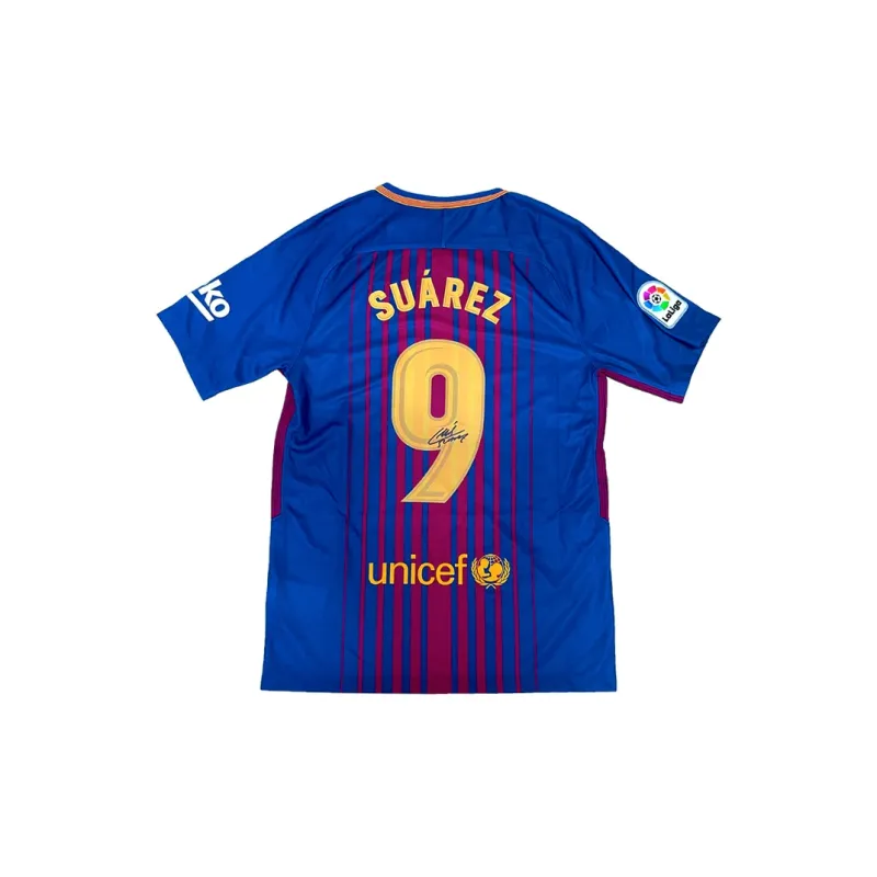 EM Football Fan Supplies Barça 17-18 Home Official Certificate Unframed Bare Collectible Unisex-1