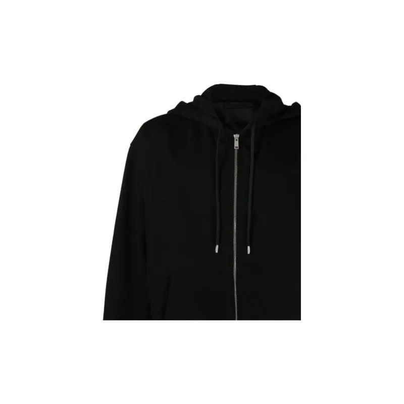PRADA Zip Up Drawstring Hoodie-4