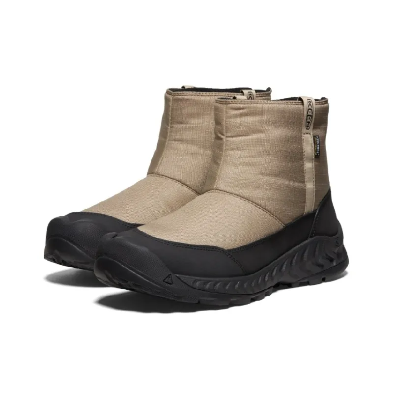 KEEN HOOD NXIS PULL ON WP Warm And Wear Resistant Short Snow Boots Men's Khaki-2