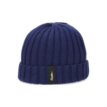 Borsalino Logo patch Ribbed Beanie