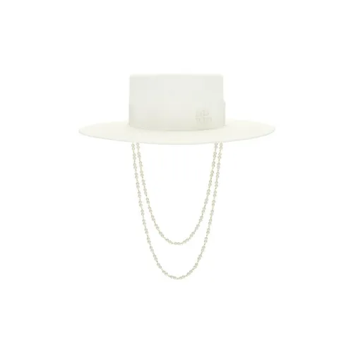 RUSLAN BAGINSKIY Straw Other Hats Women's White