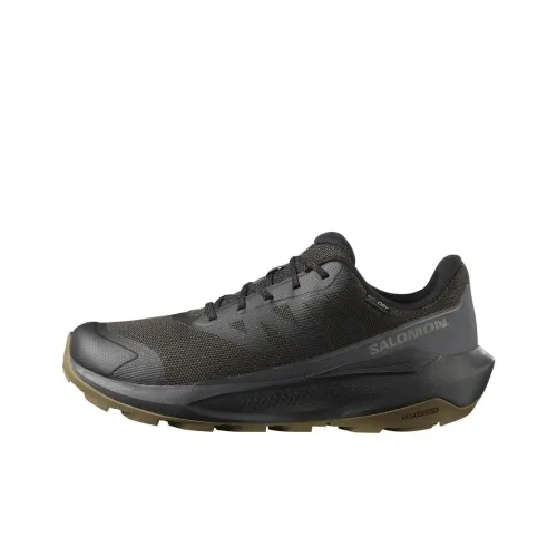 SALOMON Elixir Anti Slip And Wear Resistant Water Resistant Low Top Hiking Shoes Men's Black