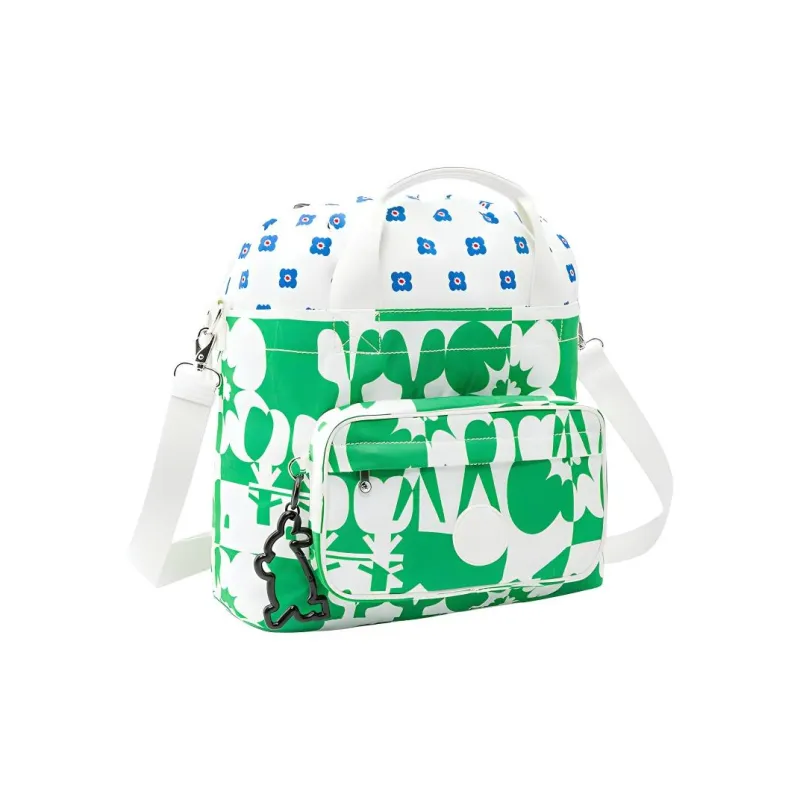 Kipling Polyamide Wrist Bag, Shoulder Bag, Crossbody Bag, Handbag Regular Unisex Green White Multicolor-2