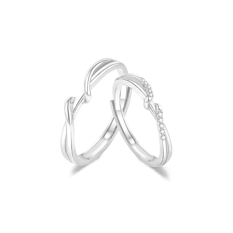 FORCHI Sterling Silver Rings Unisex Anniversary Birthday Gift-8