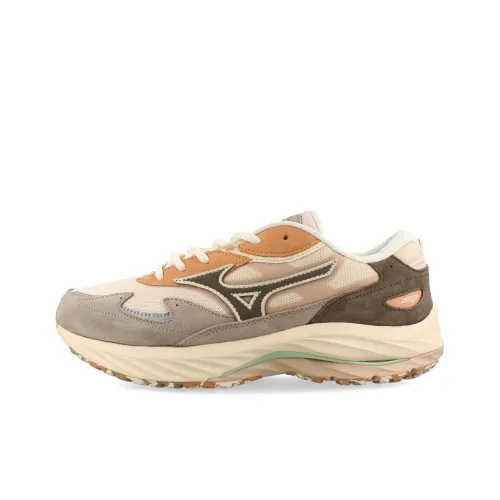 Mizuno Wave Rider Beta Anti Slip Wear Resistant Low Top Casual Shoes Men's Beige