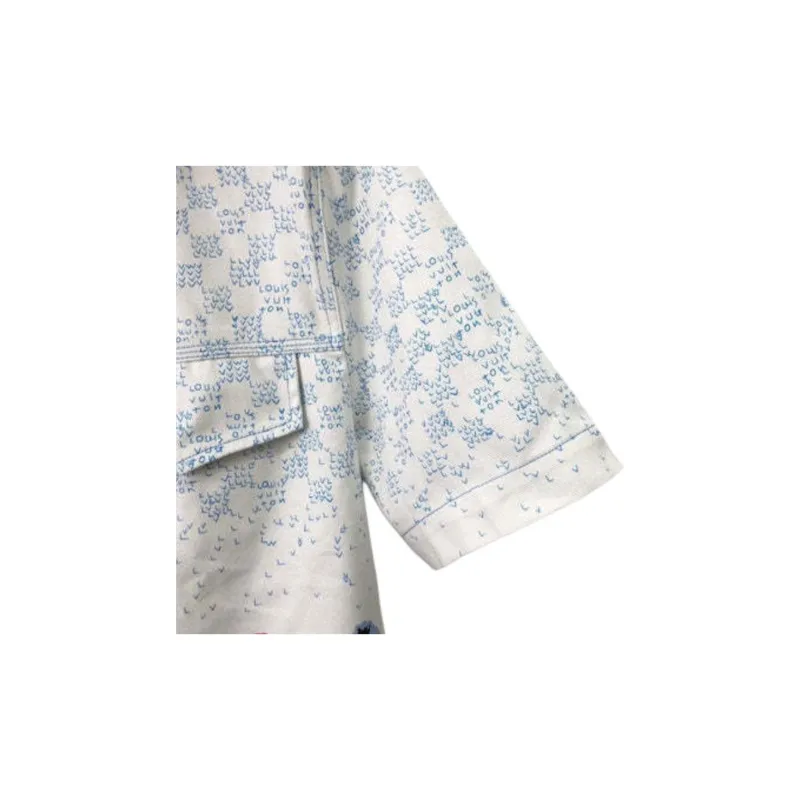 LOUIS VUITTON Landscape Short Sleeved Denim Shirt-6