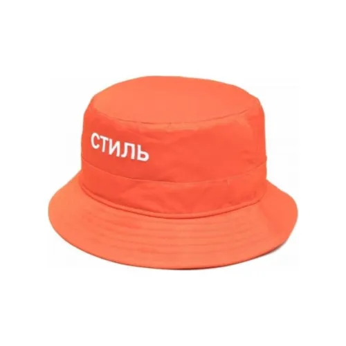 HERON PRESTON Polyester Bucket Hats Men's Orange