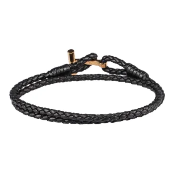 TOM FORD T Plaque Braided Bracelet
