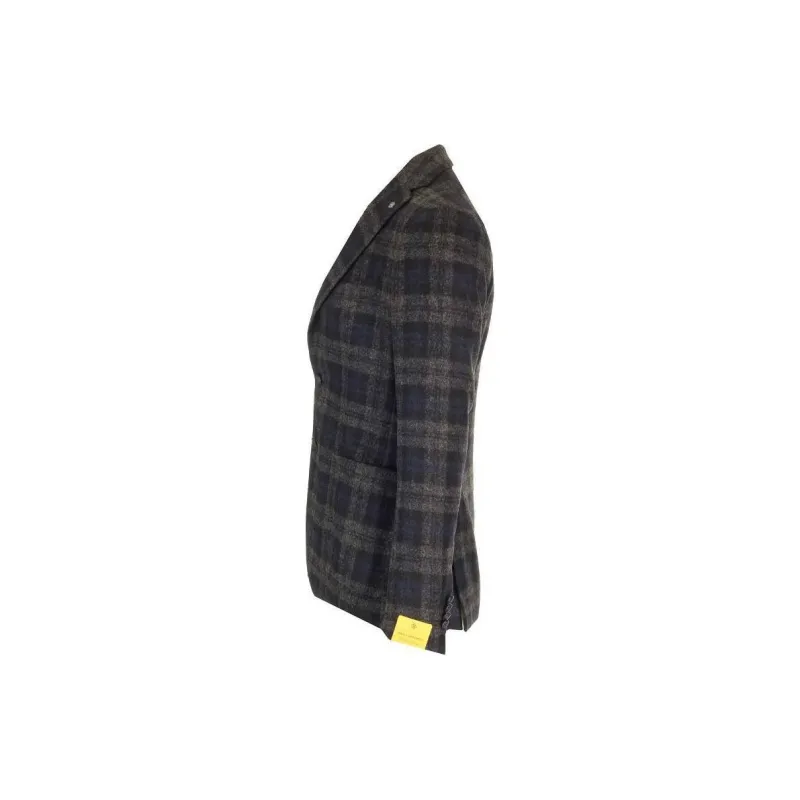 Tagliatore Montecarlo Single Breasted Checked Blazer-2