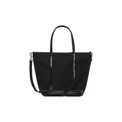 Vanessa Bruno Canvas Tote Bag, Shopping Bag, Canvas Bag, Shoulder Bag, Crossbody Bag, Handbag Small Size Women's Black
