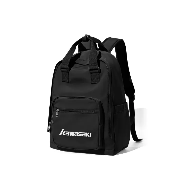 Kawasaki Fabric Backpack Unisex Red/Ecru/Black/Pink Purple-12