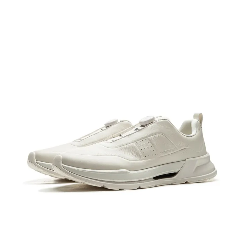 LI NING 1990 Commuter Series Durable Cushioning Low Top Casual Running Shoes Men's Ecru-2