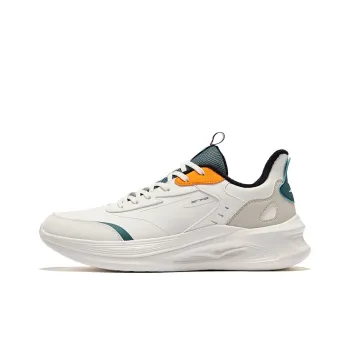 Erke Ling Yue 2.0 Anti Slip And Wear Resistant Warm Low Top Running Shoes Men's Microcrystal White Float Stone Gray