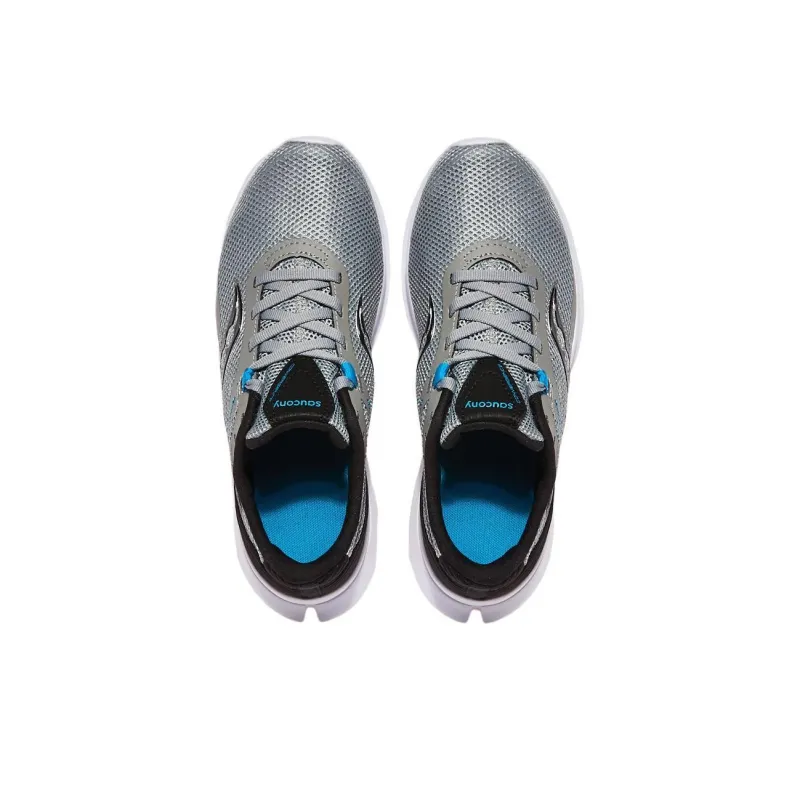 Saucony Anti Slip Wear Resistant Low Top Casual Running Shoes Unisex Silver Gray-3