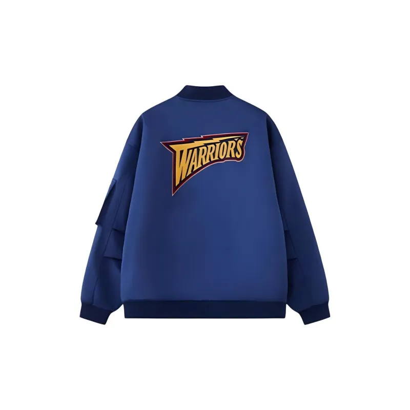 Mitchell & Ness Puffer Jacket Men's Navy Blue-1