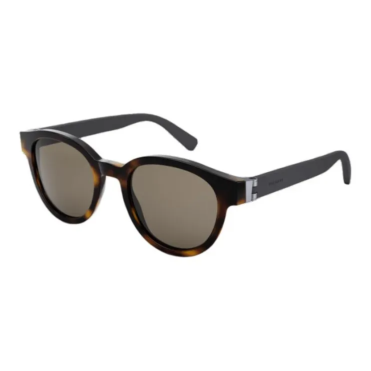 BVLGARI Acetate Round Sunglasses Men's Brown-0