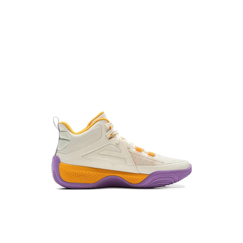 LINING YOUNG Cushioning Rebound High Top Children's Basketball Shoes Ecru Kids'-1