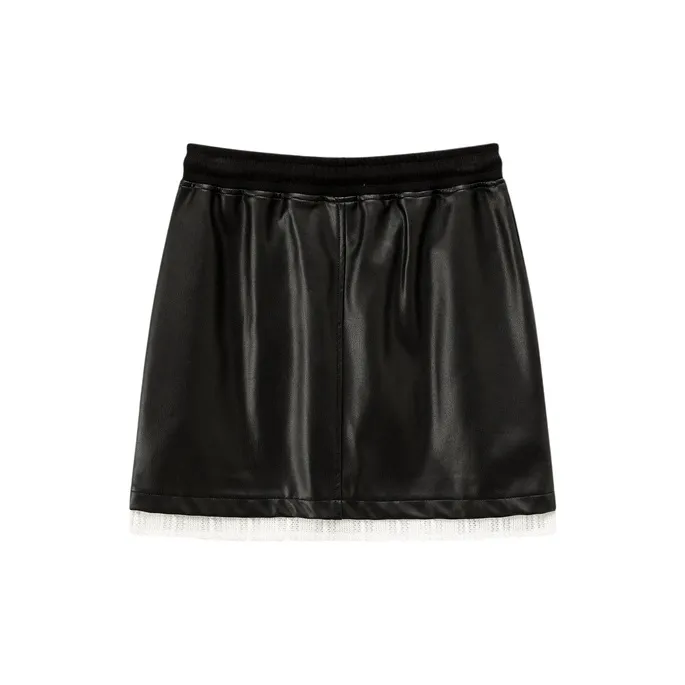 CHUU Casual Short Skirts Women's Black-1