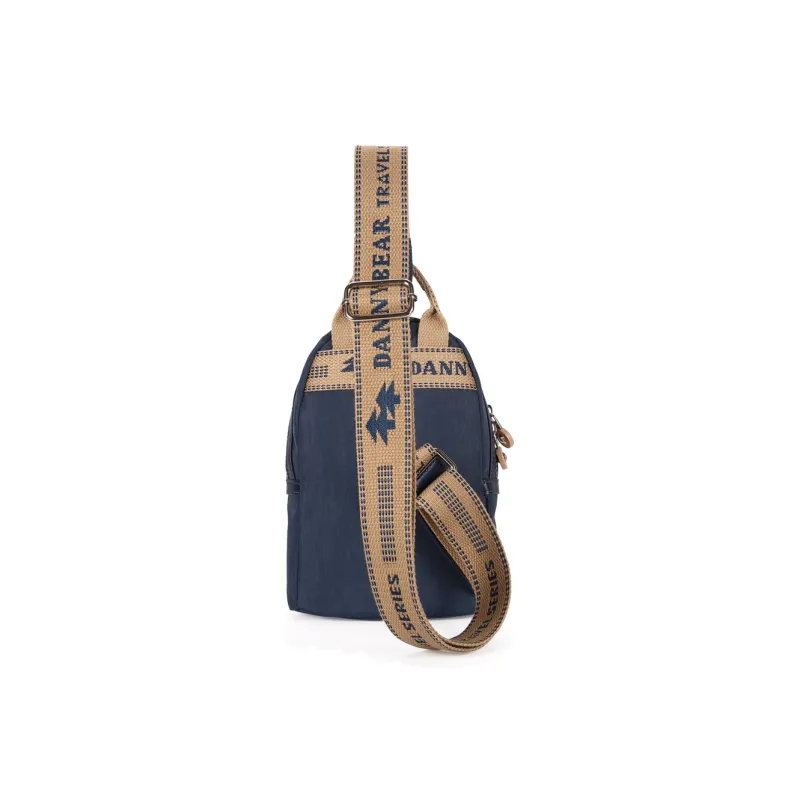 Dannybear Fabric Shoulder Bag Crossbody Bag Sling Bags Regular Unisex Dark Blue-1