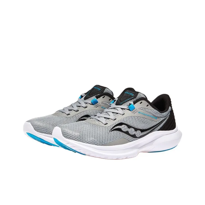 Saucony Anti Slip Wear Resistant Low Top Casual Running Shoes Unisex Silver Gray-2