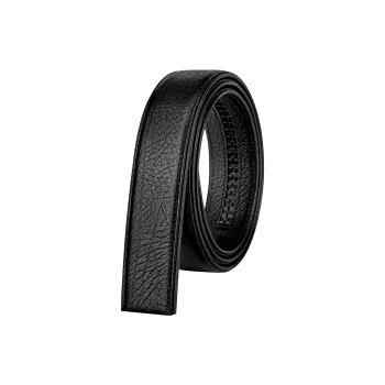 CATELLES Top Grain Cow Leather Leather Belts Men's Black 3.8cm
