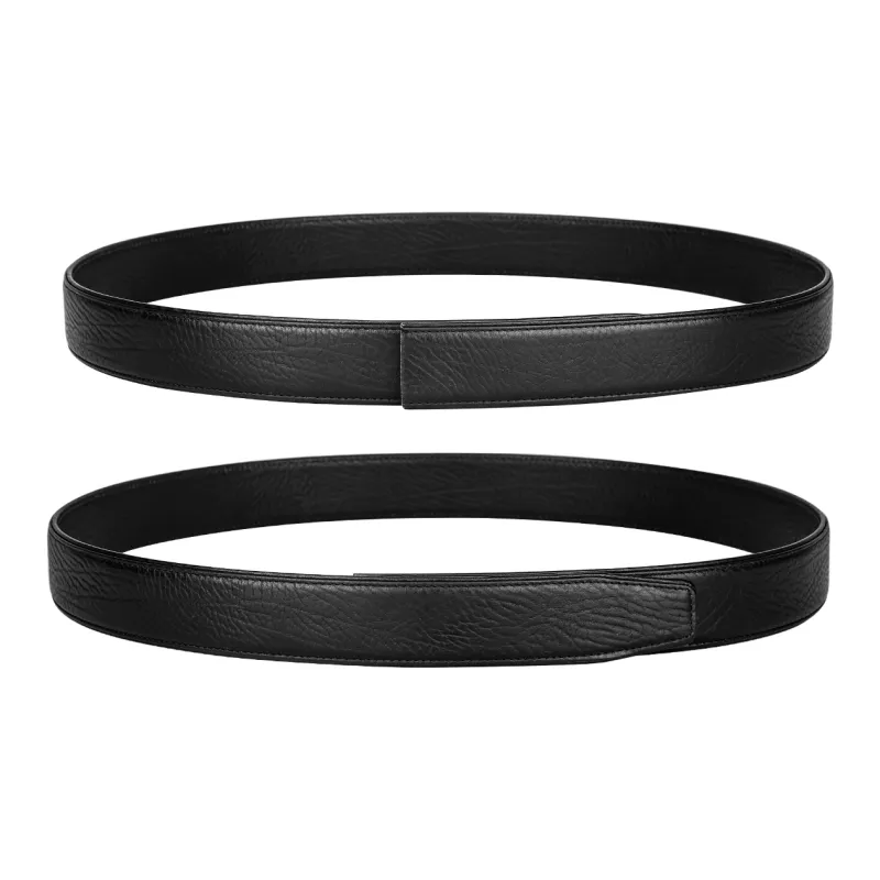 CATELLES Top Grain Cow Leather Leather Belts Men's Black 3.5cm-5