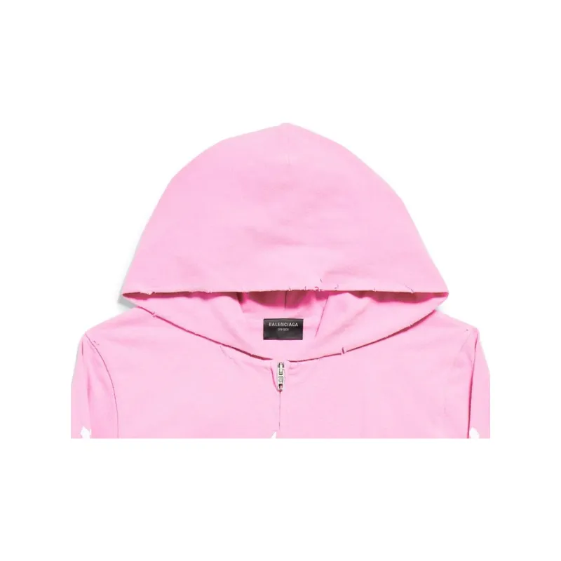 Balenciaga Nologo Zip Up Hoodie-6