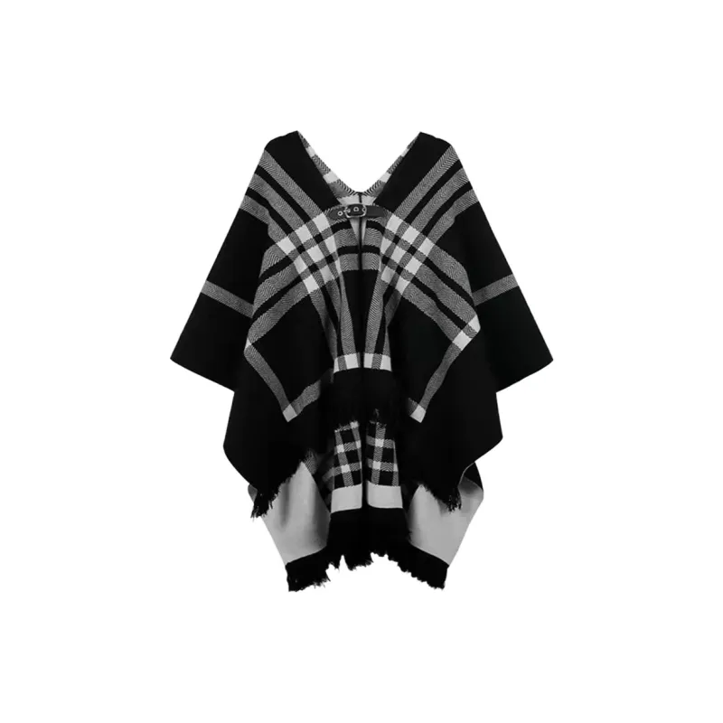 VINEY Knit Scarves Women's Black-0