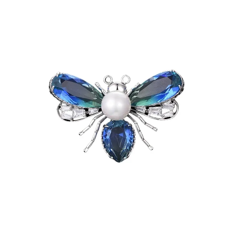 Lan Ying Artificial Crystal Brooches Unisex-6