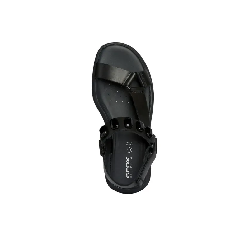 GEOX Spherica Ec5w Beach Sandals Women's Black-4