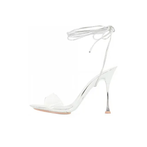 GIANVITO ROSSI Spice Stylish Sandals Women's Silver