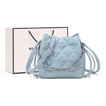 MAKEUP KITTEN Synthetic Leather Shoulder Bag Crossbody Bag Regular Women's Blue