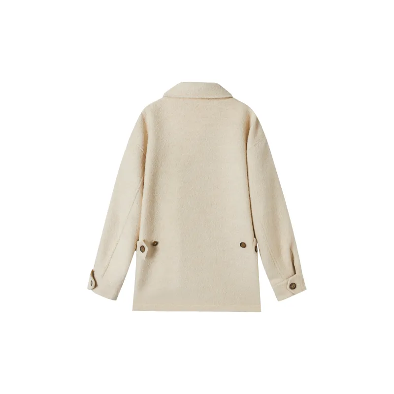 DIALOGUE Coat Women's Milk White-1