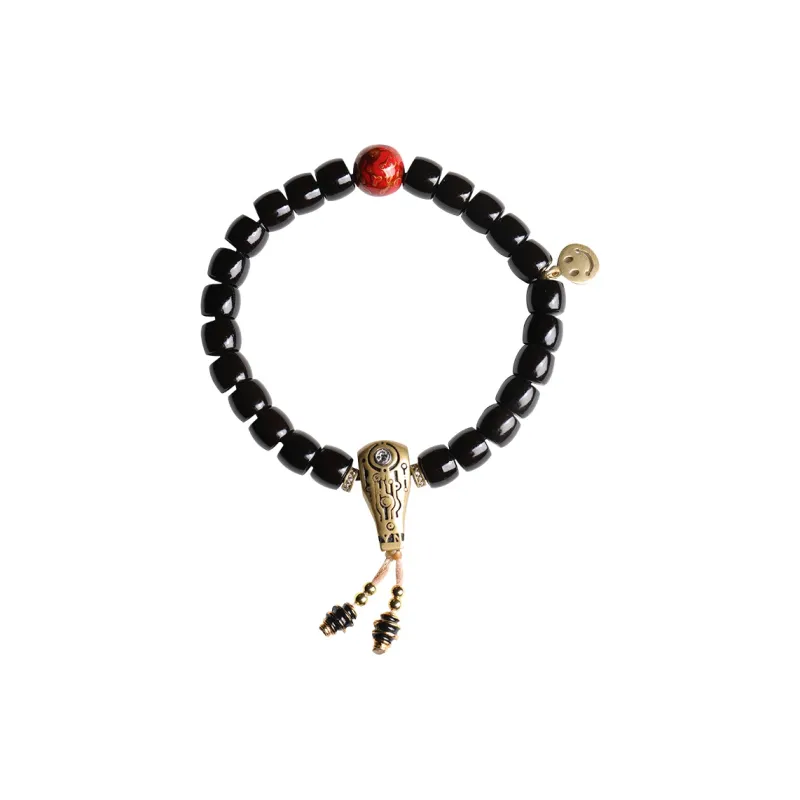 Moon Seal Hundred Rivers Coconut Shell Beads Bracelets Unisex-0