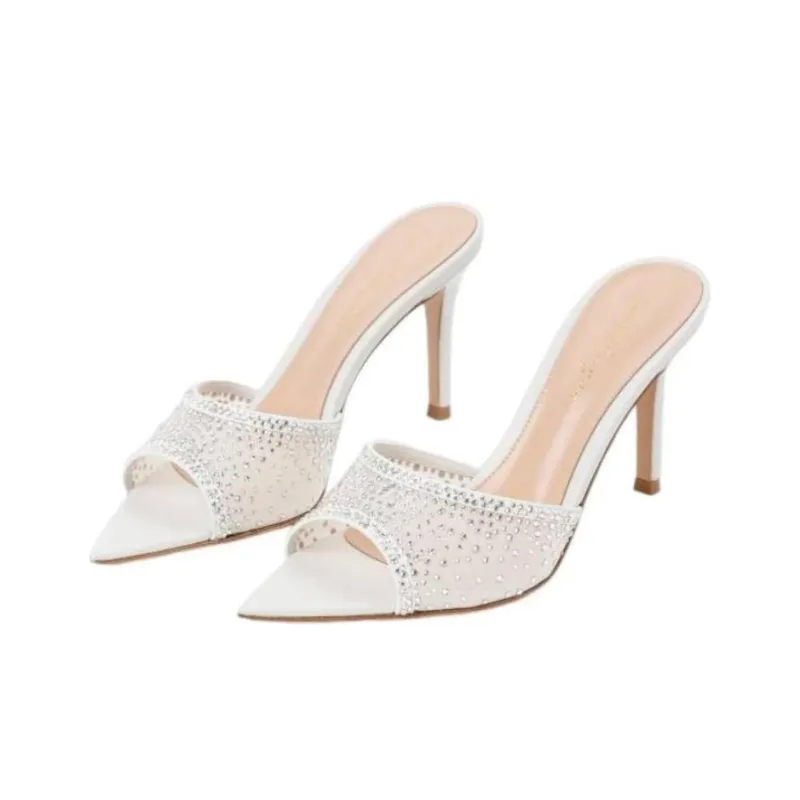 GIANVITO ROSSI Rania 85mm Leather Sandals-3