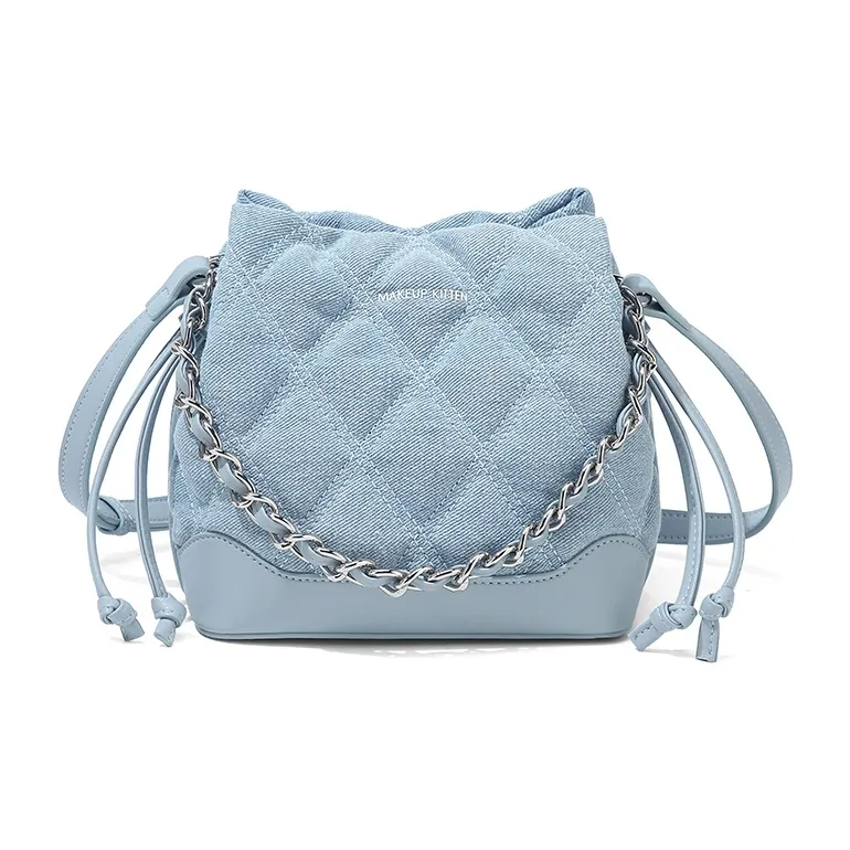 MAKEUP KITTEN Synthetic Leather Shoulder Bag Crossbody Bag Regular Women's Blue-1