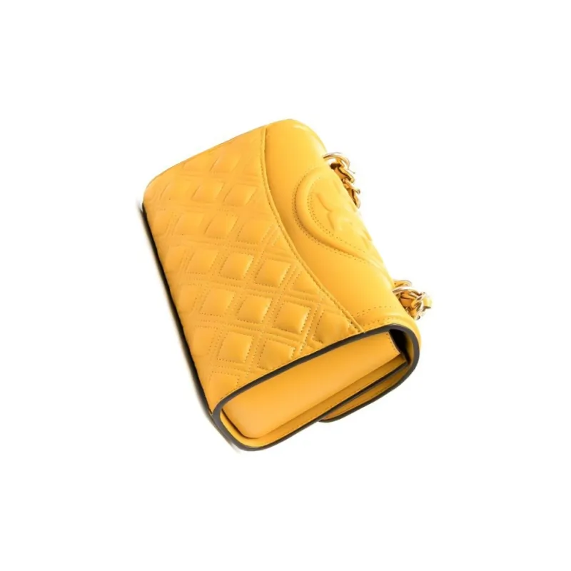 TORY BURCH Sheepskin Crossbody Bag Shoulder Bag Women's Yellow-2