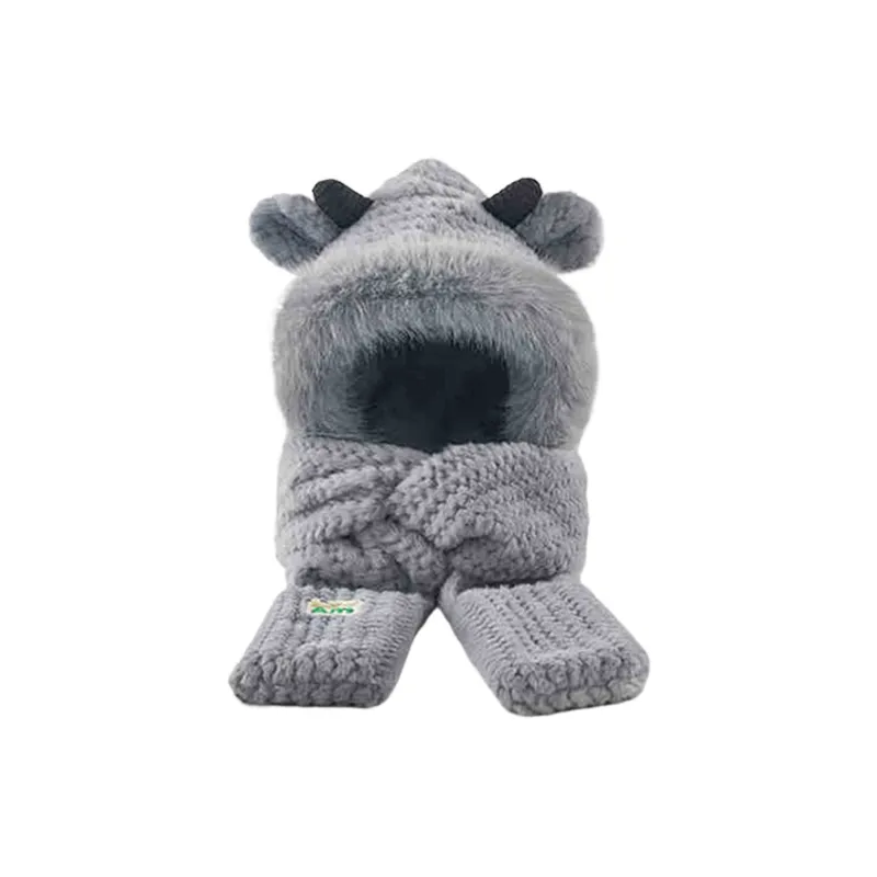 CARTELO Polyester Hoods & Plush Hats Unisex Gift Box Set-5