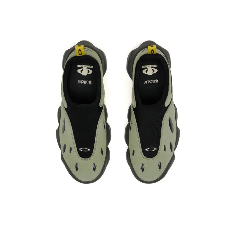 Brian Dead x Oakley Factory Team Anti Slip Wear Resistant Low Top Casual Shoes Unisex Green Black-3