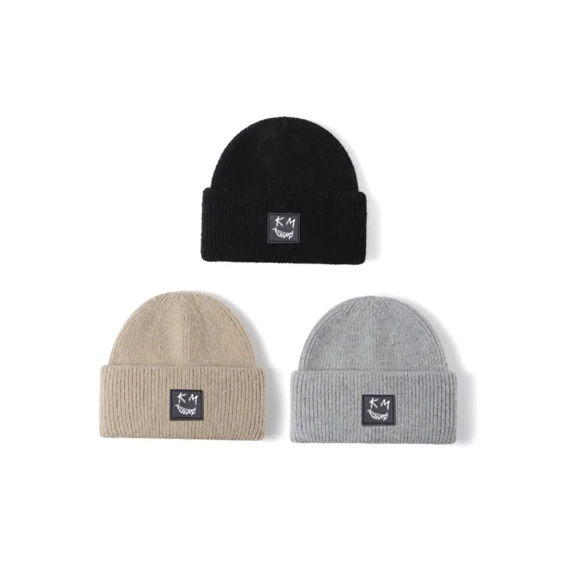 KENMO Rabbit Fur Beanies Unisex-1