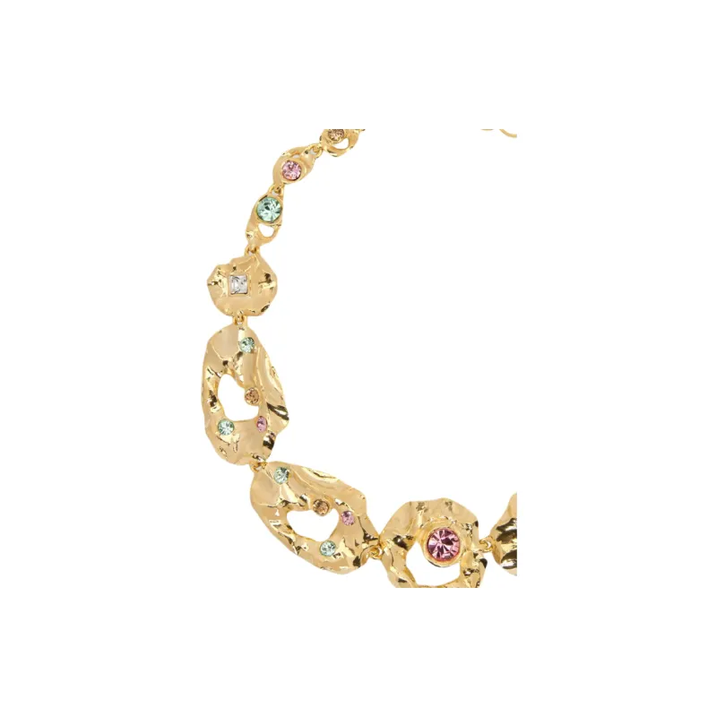 Oscar De La Renta Textured Chain link Necklace-1