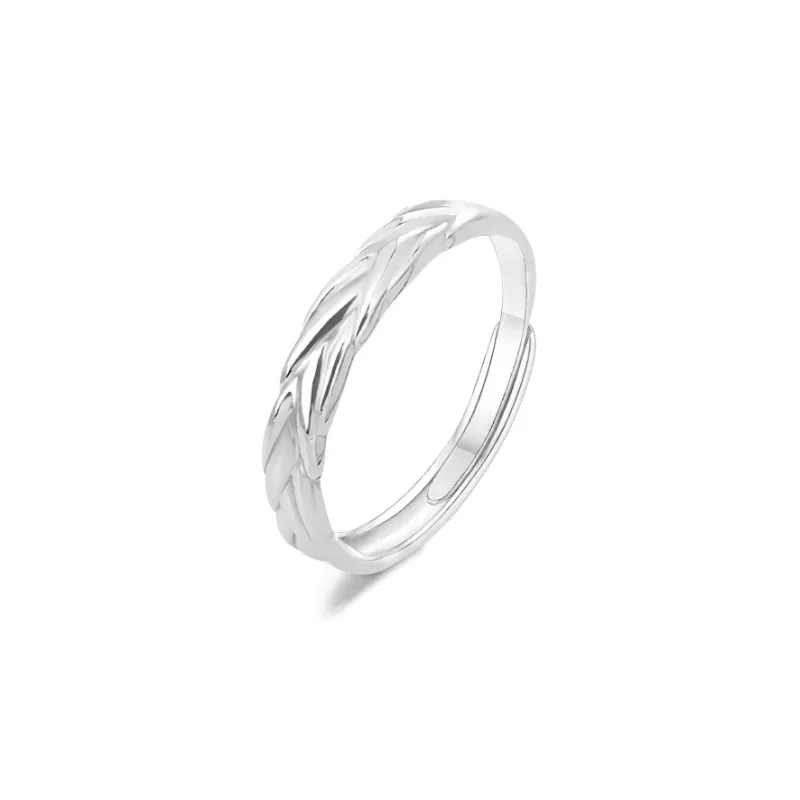 FORCHI Sterling Silver Rings Unisex Anniversary Gift For Girl-5