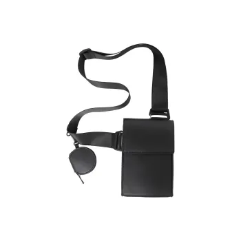DALO PU Shoulder Bag Crossbody Bag Unisex Black/Brown